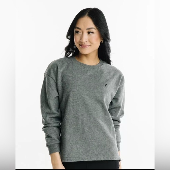 ZYIA ENERGETIC CREWNECK ZIPPER SWEATSHIRT GRAY SIZE XXL EUC - Picture 1 of 5